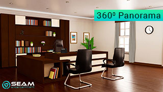 Explore a 360-degree panorama of Roy Harris' office at the Penby Inn.